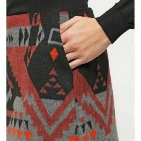 Gap NWT Tribal Print Mini Skirt Sz 8 - Picture 5 of 9